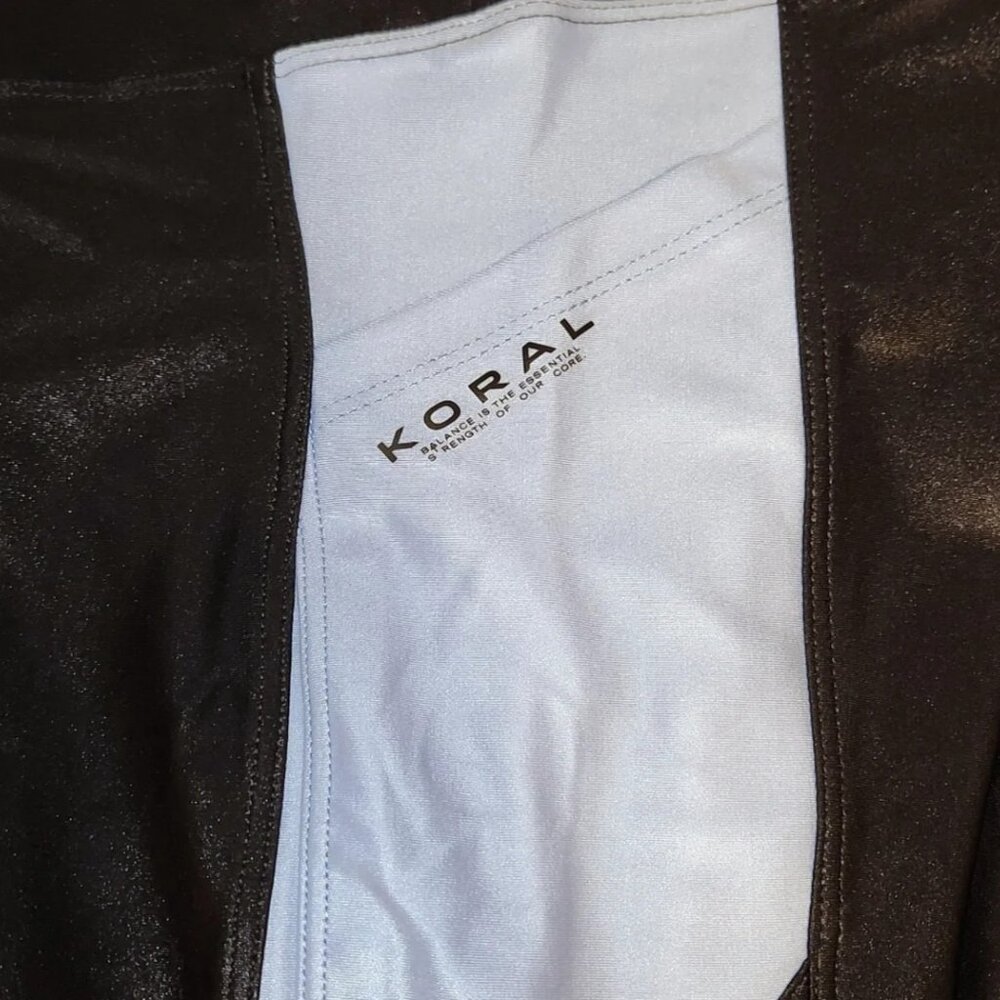 NWT Koral Pista Infinity High Rise Leggings Black/Bel Air - Picture 4 of 9